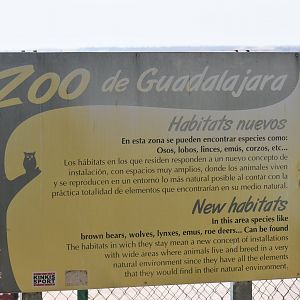Sign pointing to new exhibits