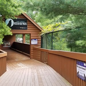Lehigh Valley Zoo - Mexican Grey Wolf viewing area
