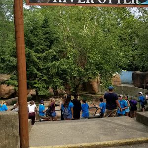 Lehigh Valley Zoo - entrance to river otters