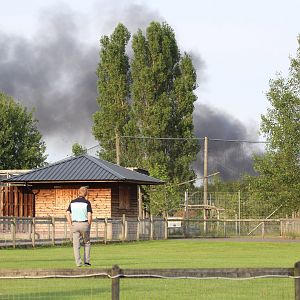 Fire in nearby field