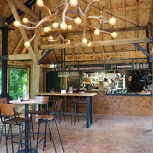 Interior of the new Savanna Lodge restaurant, 2019-07-21