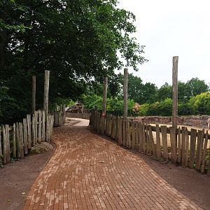 Pathway alongside the savanna paddock, 2019-07-21