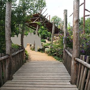 Taiga aviary visitor area, 2019-07-21