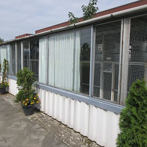 Row of aviaries
