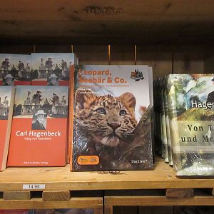 Hagenbeck books in gift shop (all in German)