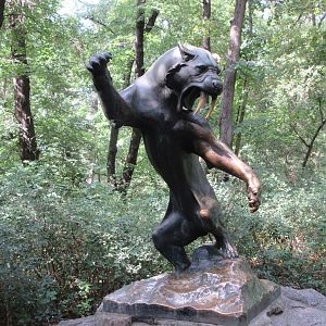 Sabre-tooted Cat Statue