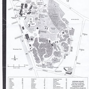 Perth Zoo Map - Any idea of year?