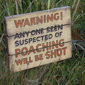 Themed signage in Kifaru Reserve