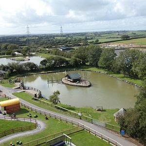 Lemur island, Capybara and Tapir lakes view