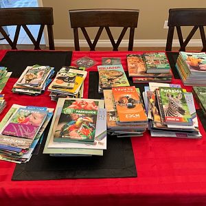 95-Zoo European Trip - 7 books, 68 guidebooks, tons of zoo maps!