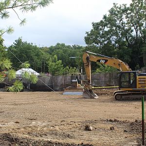 Hippo Exhibit Construction