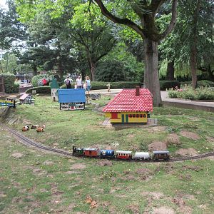 Guinea Pig Exhibit (with a moving train!)