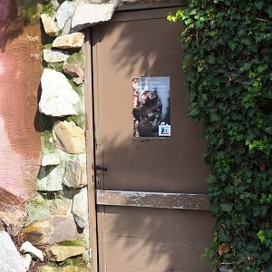 Entrance to old reptile house, now housing reptiles, invertebrates and callitrichids, 2019-08-04