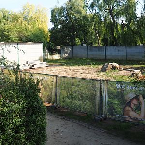 Construction site for new tiger exhibit, 2019-08-11