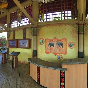 Asian Elephant Exhibit Pavilion View