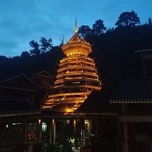 Drum Tower at Zhaoxing