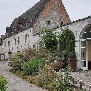 Shop, stables and houses