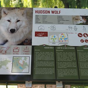 Hudson Bay wolf signage, 2019-08-04