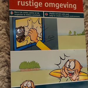 Sign Please remain calm and help create a tranquil environment, 2019-08-04