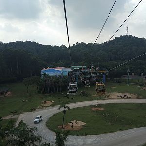 Savannah Exhibit Cable Car Station, seen from Cable Car