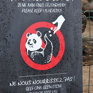 Sign Do not feed the animals, 2019-10-04