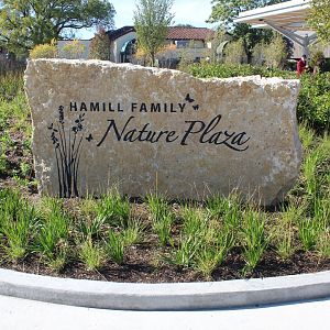 Hamill Family Nature Plaza - Sign