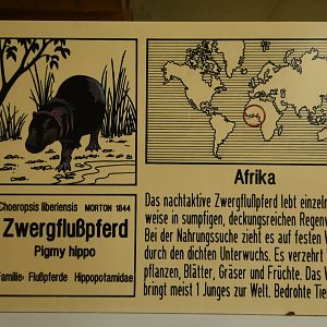 Typical old German zoo sign