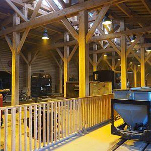 View inside the train hangar, 2019-10-04