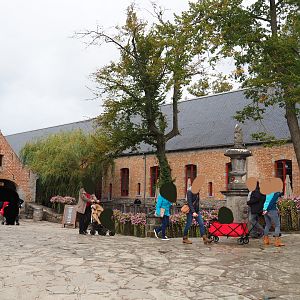 Restored watermill buildings with restaurants and brewery, 2019-10-04