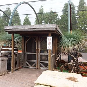 Access to the Australian walk-through aviary, 2019-10-04