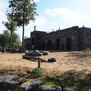 Second Asian elephant paddock next to the Asian elephant temple, 2019-10-04