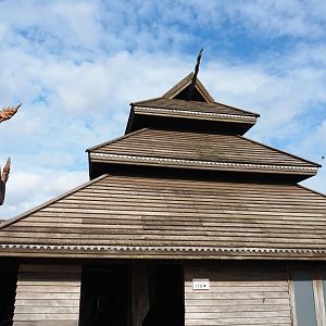 Craftman's house - Asian wooden house with wood carvings, 2019-10-04