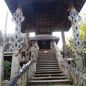 Craftman's house - Asian wooden house with wood carvings, 2019-10-04