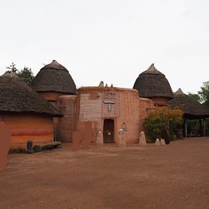 View in the African village, 2019-10-04