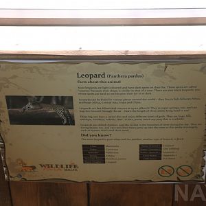 Signage example - Wildlife Park Malta, June 2019