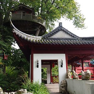 Giant otter viewing pavilion, 2019-10-05