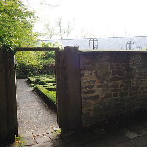 Old abbey walled herbal garden, 2019-10-05