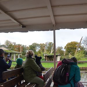 Visiting the Colobus Island (Half-Mile Lake) at Longleat, 03/11/19