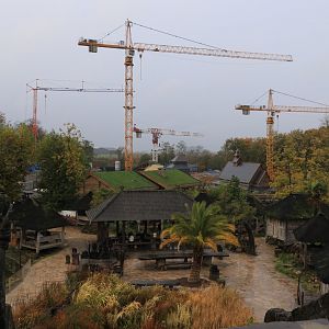 View on construction area for new 'Land of Cold' (November 2019)