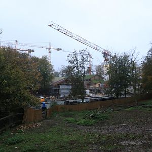 View on construction area for new 'Land of Cold' (November 2019)