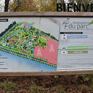 Plan of Zoo Amiens - 2019