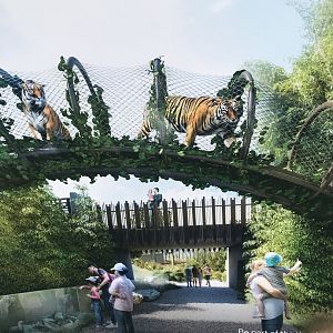 Wild Indonesia Tiger Overpass concept Art