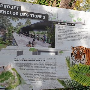 Info-sign new Sumatran tiger enclosure