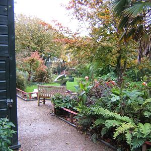 View inside walled garden