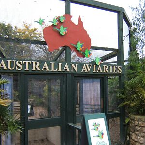 View of Entrance to Australian Aviaries