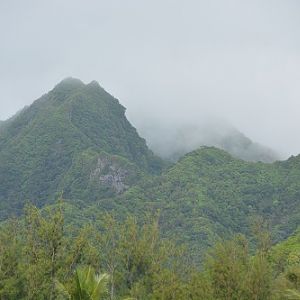 Inland.  Rarotonga