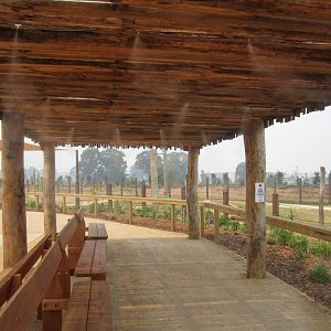 Misting in th veiwing shelter