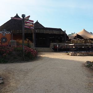 Safari Restaurant building and patio, 2019-09-15