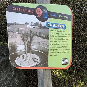 Zoo history signage
