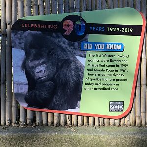 Zoo history signage